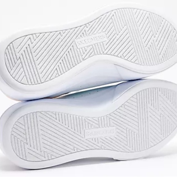 Skechers White and Pink Women's Sneakers - Picture 2 of 10